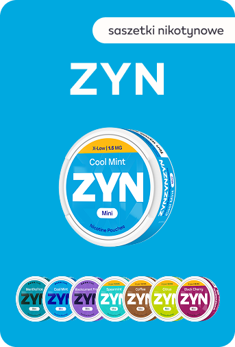 Saszetki nikotynowe ZYN Bez dymu. Bez tytoniu. Bez urządzenia.