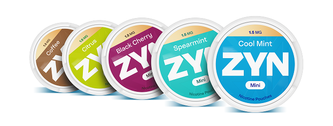 5 puszek ZYN w różnych wariantach