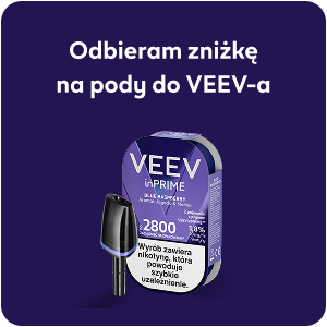 Odbieram zniżkę na pody do VEEV-a